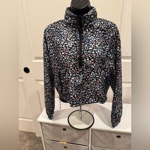Forever 21 Black and Blue Patterned Jacket